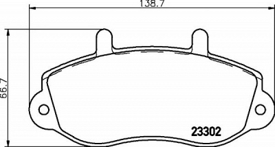 HELLA PAGID 8db355019321 -  Комплект тормозных колодок, дисковый тормоз